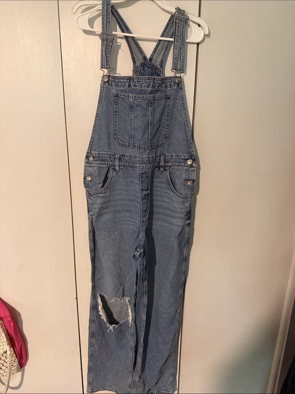 American Eagle Outfitters Blue Denim Overalls
